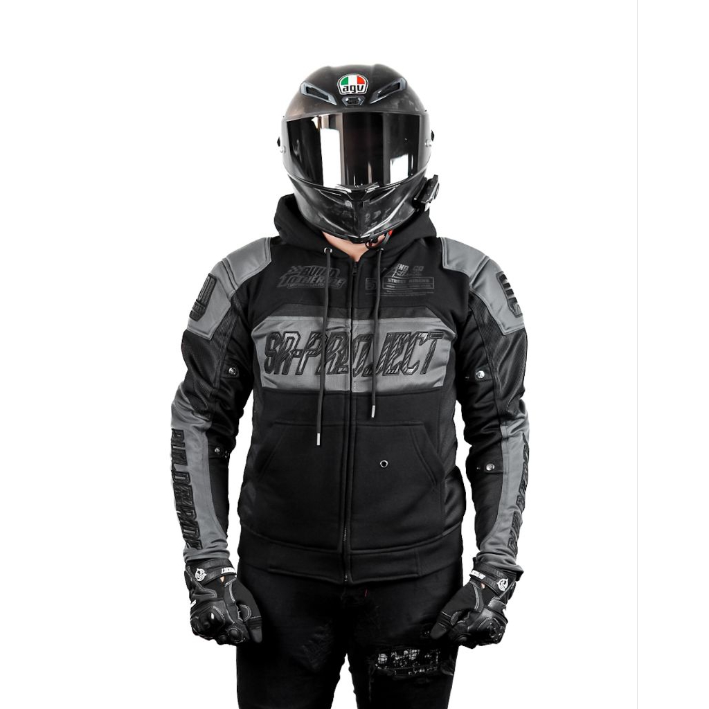 Jual Hoodie Mesh Exclusive SR-PROJECT RUSH GREY | Shopee Indonesia