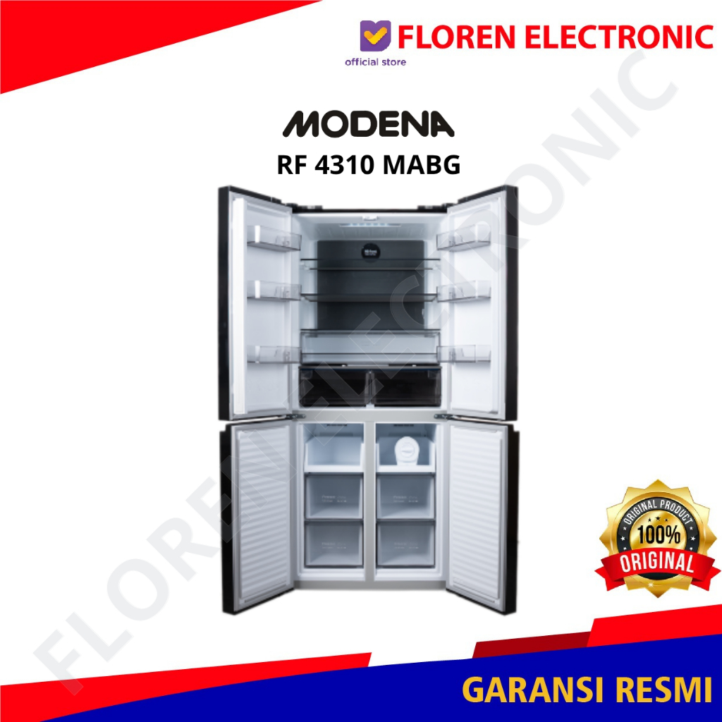 Jual Modena RF 4310 MABG / RF4310MABG Kulkas Kaca Multi Door Kapasitas ...