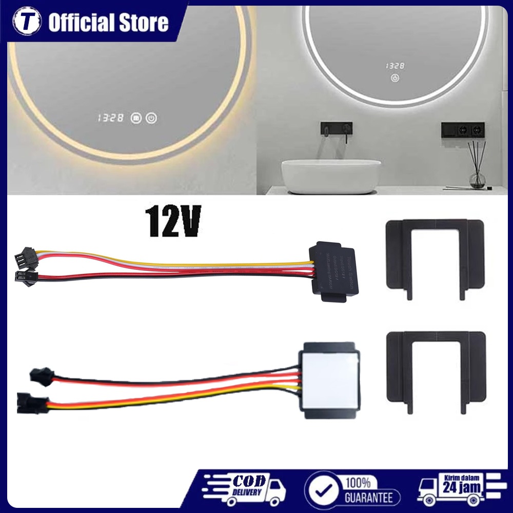 Jual 12-24V Saklar Sensor Sentuh Untuk Lampu Led Cermin Kamar Mandi ...