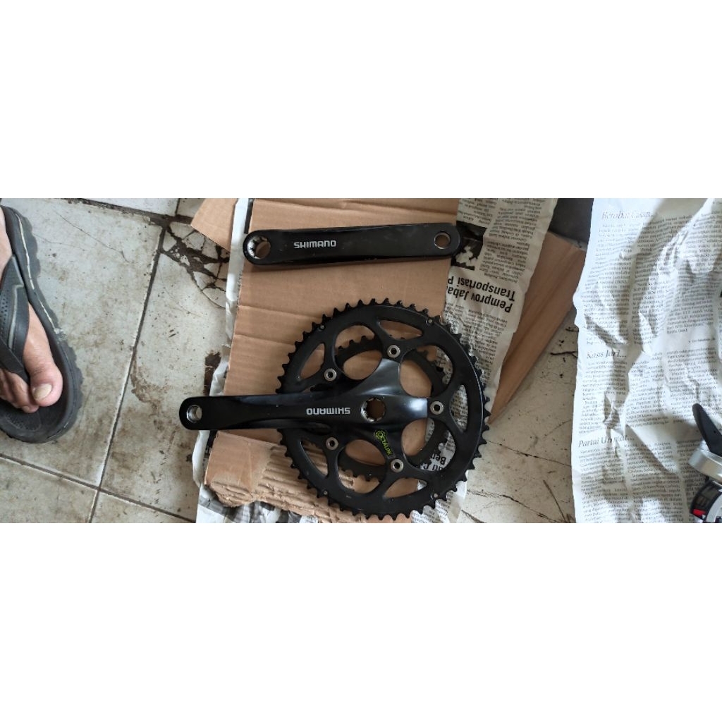 Jual Crank Shimano FC R345 50/34T Copotan Baru | Shopee Indonesia