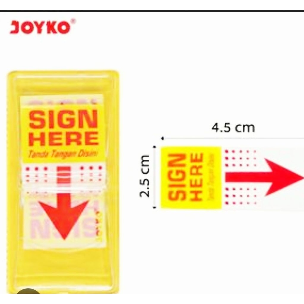 Jual penanda area tanda tangan SIGN-HERE im-35 joyko.(1pc) | Shopee ...