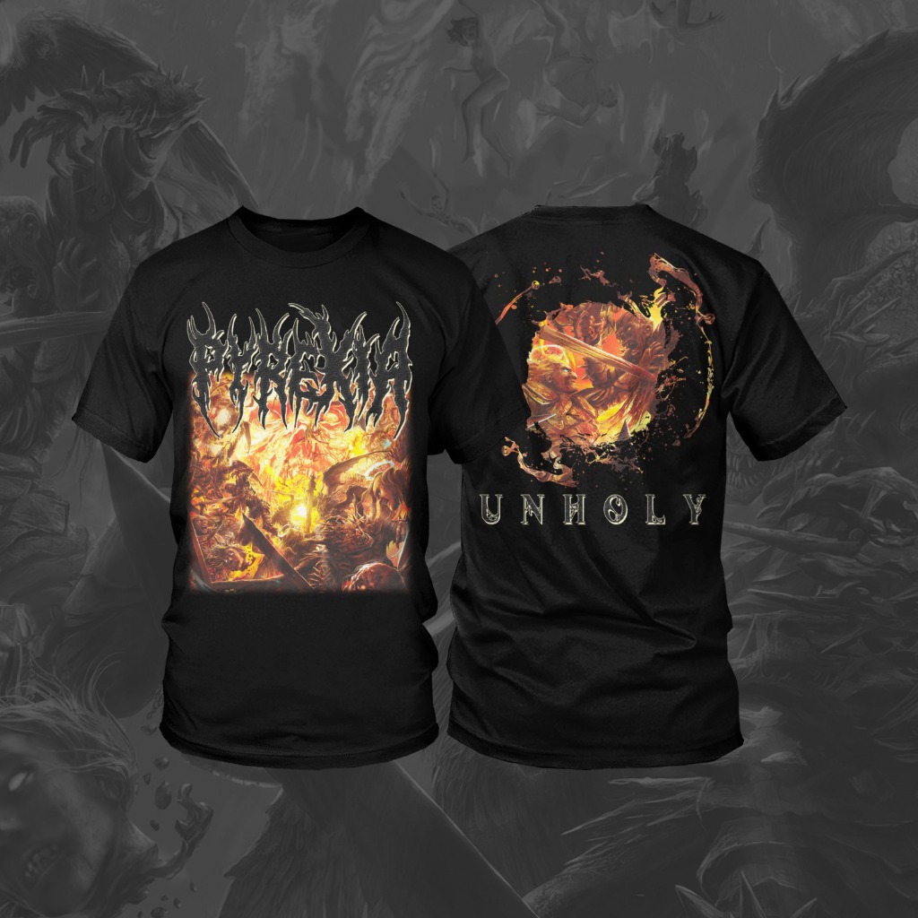 Jual ORIGINAL TSHIRT PYREXIA - Unholy (Released by Official Band ...