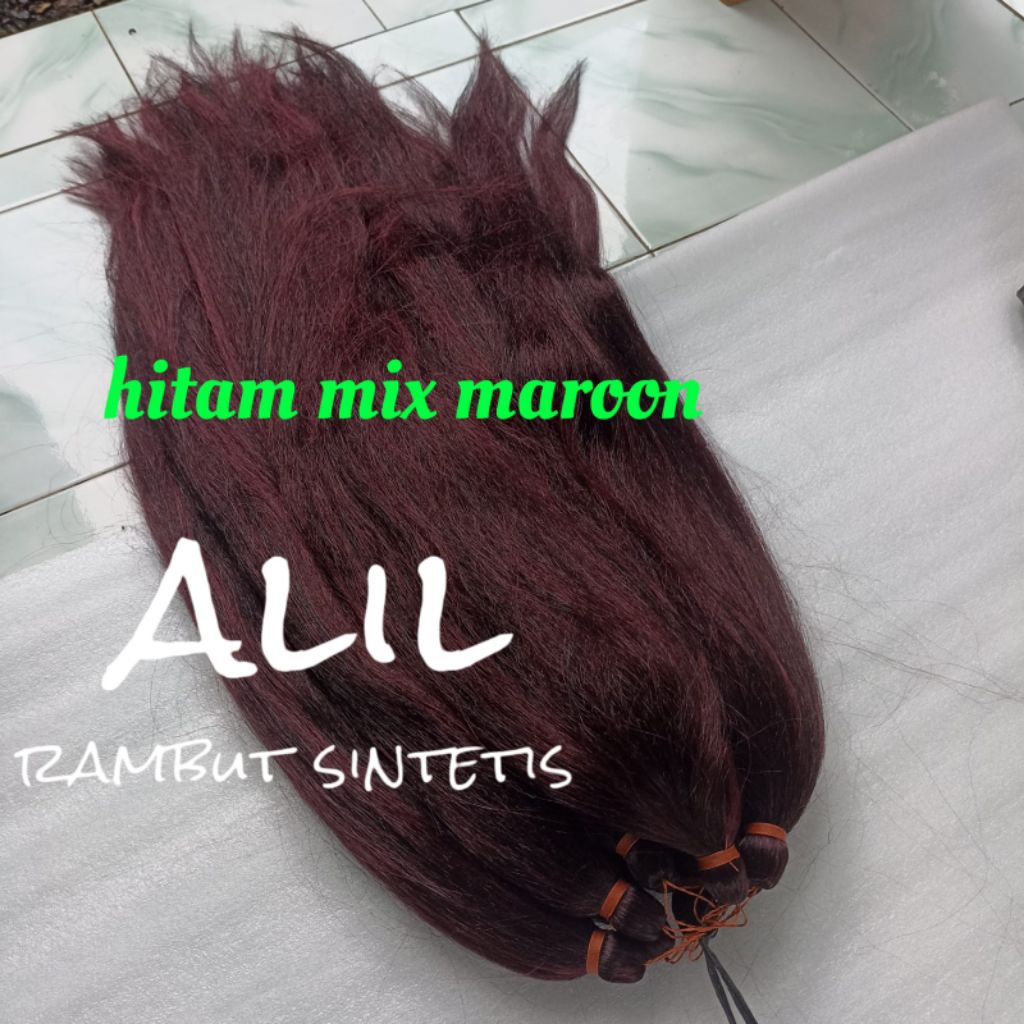 Jual Rambut cemara tanpa tulang full warna panjang 70cm | Shopee Indonesia