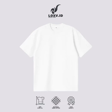 Kaos Polos Katun Combed 30S Pria Lengan Pendek T Shirt Cowok Premium Cotton Combed 30S