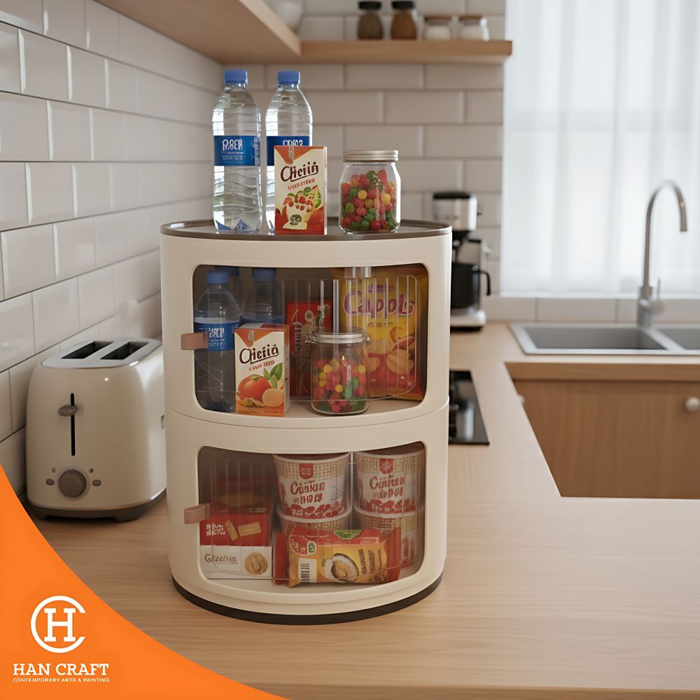 Jual 2-Level Storage Drawer With Sliding Doors | Shopee Indonesia