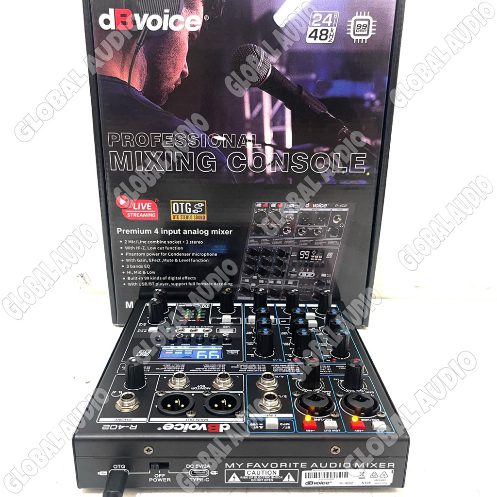 Jual Mixer Audio DB Voice R402 Original 4 Channel DbVoice R 402 Bagus ...