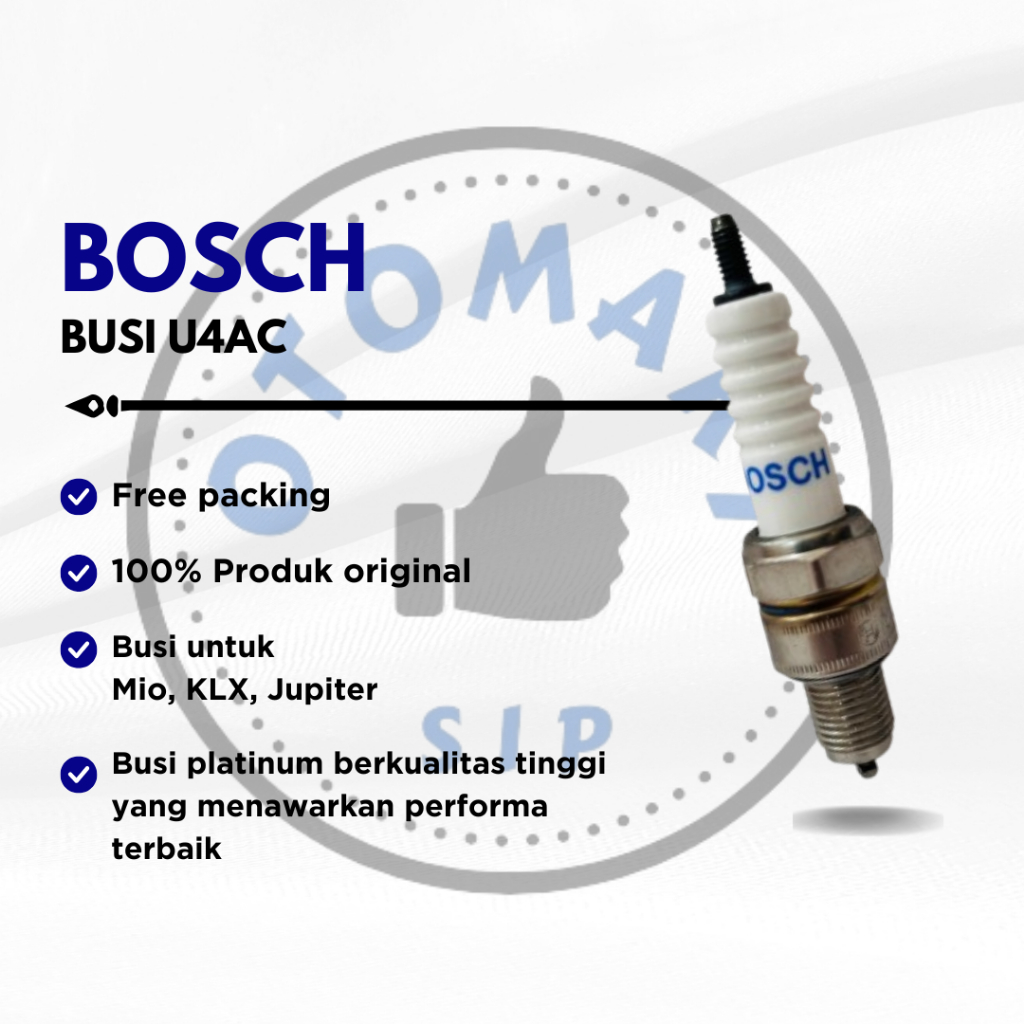 Jual Busi Bosch U4AC Spark Plug Motor KLX150 Fino Mio Sporty Original ...