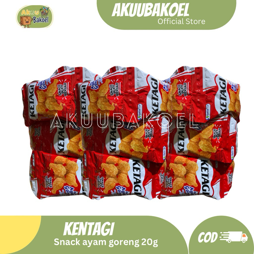 Jual AE111- Kentagi Snack Ayam Goreng 20gx10pcs (renceng) | Shopee ...