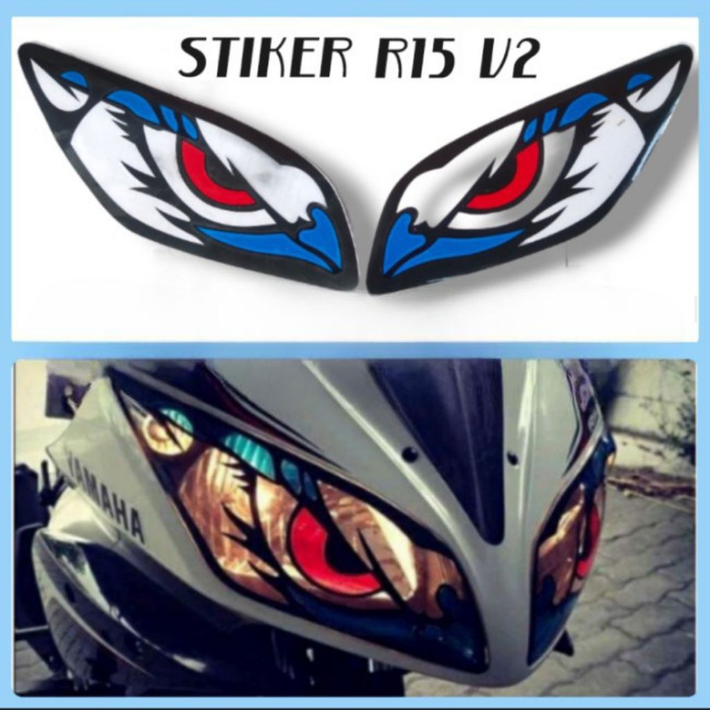 Jual Sticker lampu depan r15 v2 | Shopee Indonesia