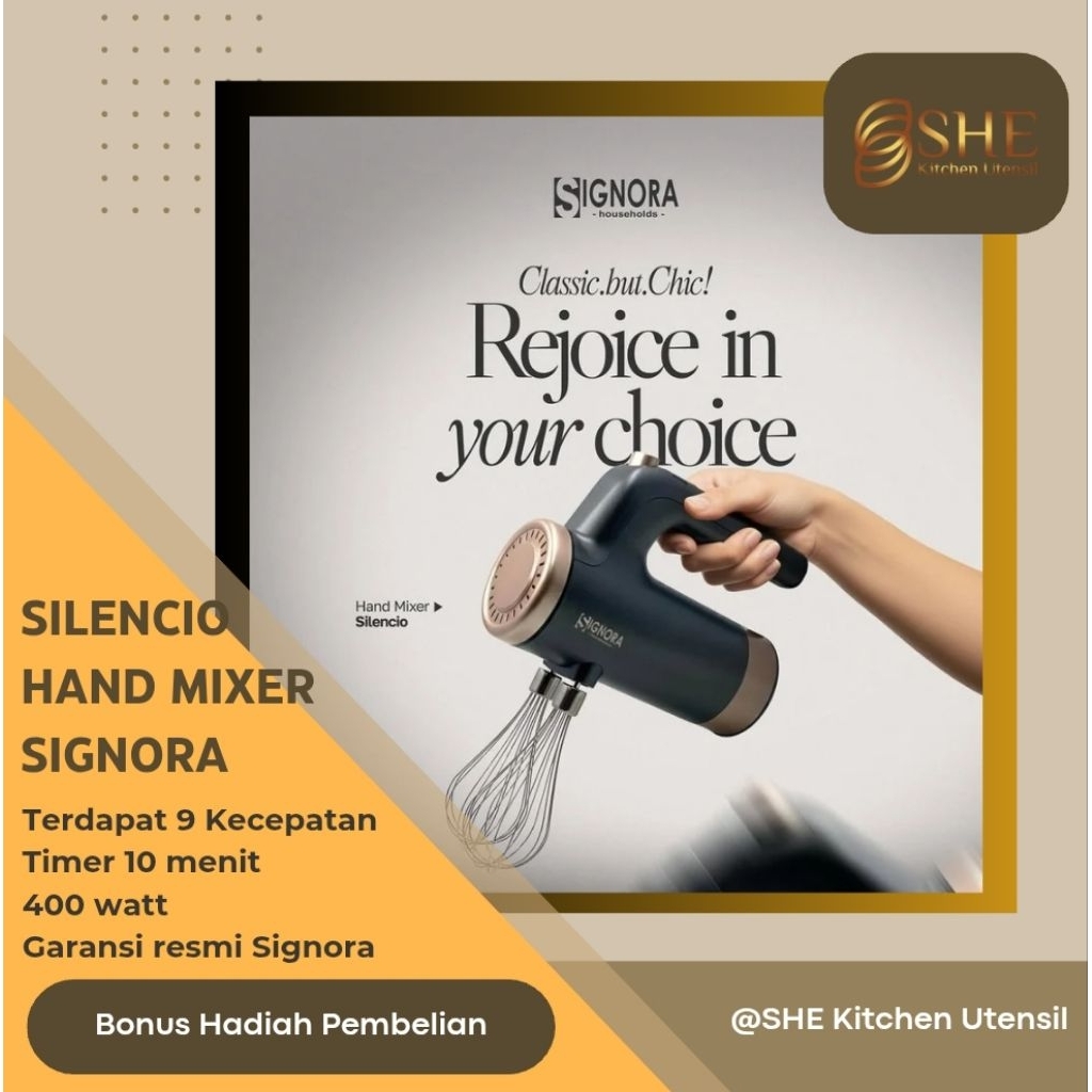 Jual Hand Mixer Silencio Signora Mixer | Shopee Indonesia
