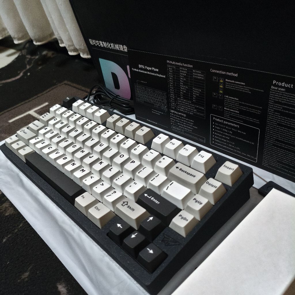 Jual Weikav D75 3 Mode Connection Alumunium Mechanical Keyboard ...