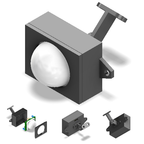 Jual Case Sensor PIR HC-SR501 Box Sensor Gerak Housing PIR Sensor ...