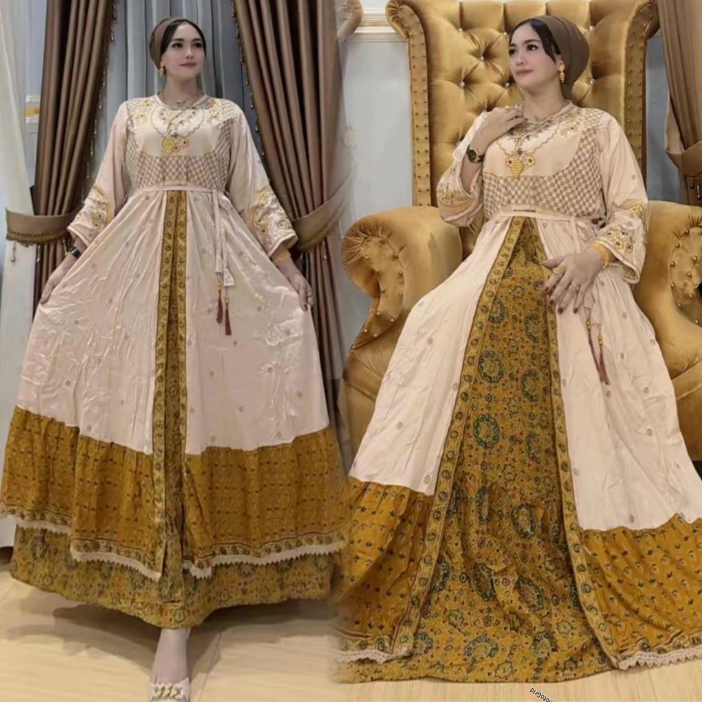 Jual GAMIS TERBARU MODEL ROMPI MOTIF CANTIK DAN TERLARIS 2025 | Shopee ...