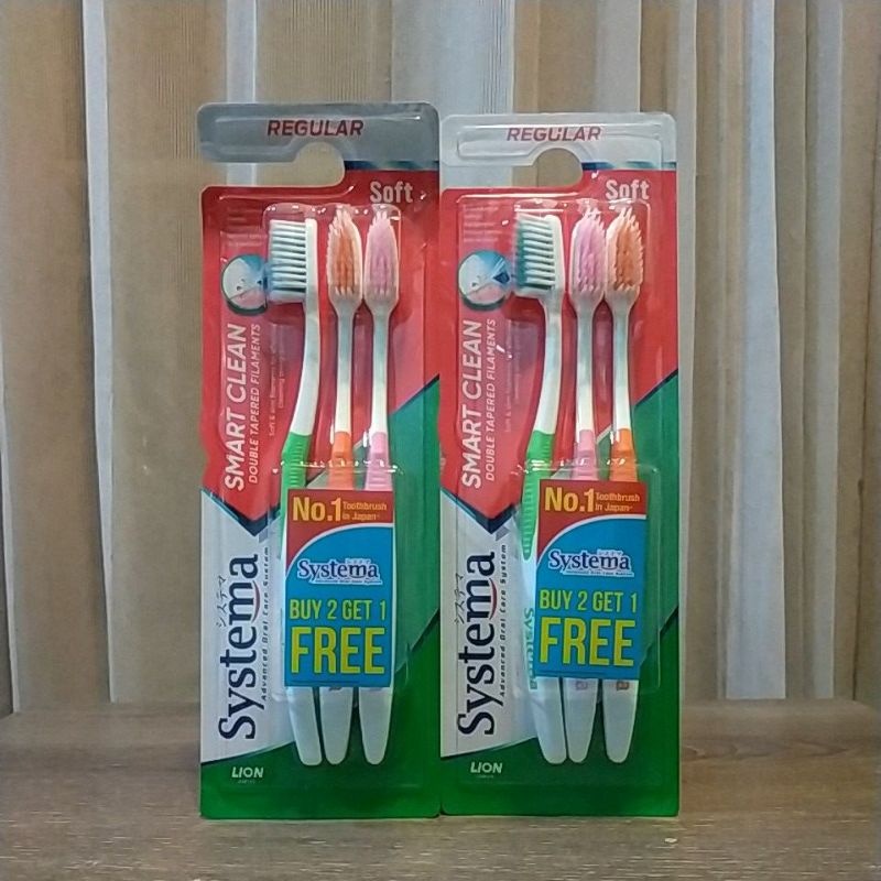 Jual Sikat Gigi SYSTEMA Smart Clean Soft (isi 3) Toothbrush | Shopee ...