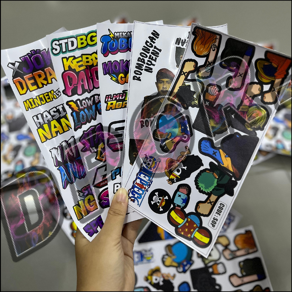 Jual STICKER PACK BAHAN VINYL GLOSSY TAHAN AIR | Shopee Indonesia