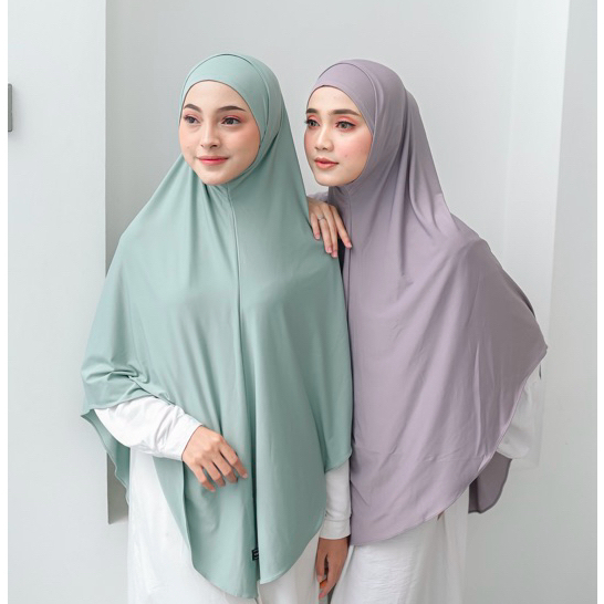 Mahkota - Hijab Lolly Jumbo Bergo Syiria Malay jumbo bahan jersey Hijab Khimar Jumbo / Jilbab Instan Panjang