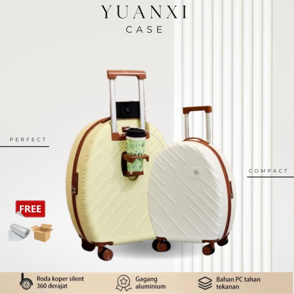 Jual Yuanxi Case Koper mini bundar 18 inch koper kabin 20 inch koper ...