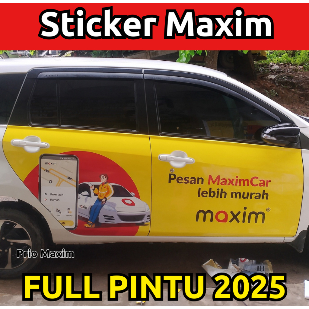 Jual Stiker Maxim Full Pintu Model Lama 2025 | Shopee Indonesia