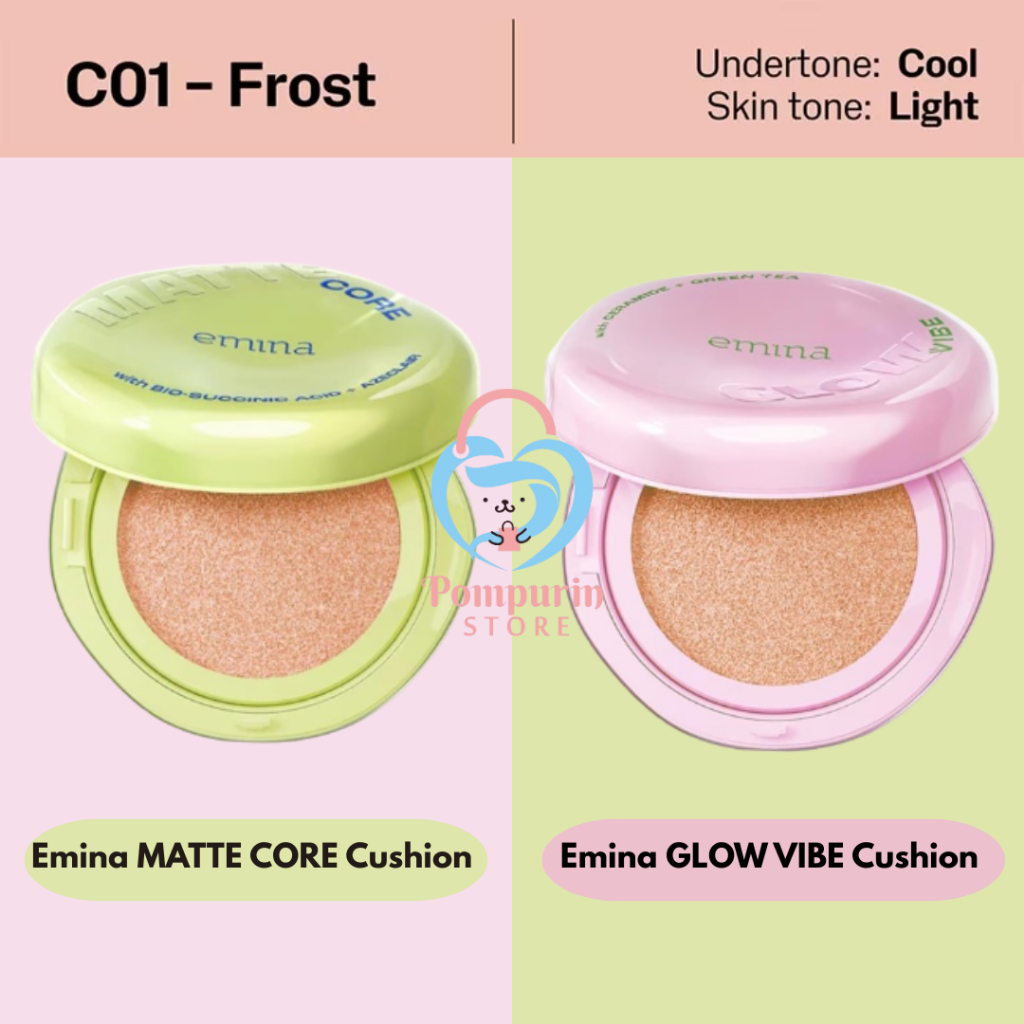 Review Cushion Emina Terbaru Glow vs Matte, Pilihan Shade SPF 50