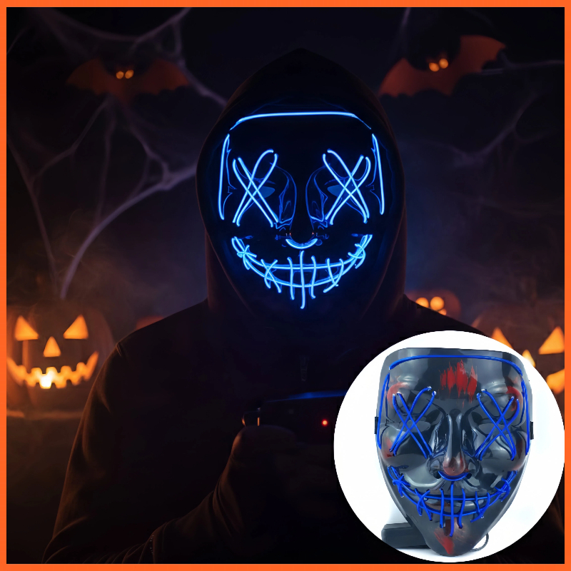 Jual Topeng Pesta LED Keren / Topeng TikTok Viral / Masker Halloween ...