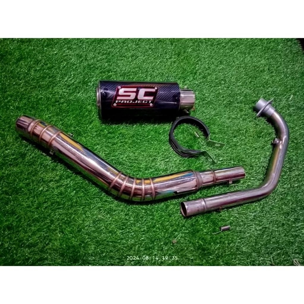 Jual knalpot SC project Vixion R15 Gsx CBR Fu MX king Byson Verza Sonic ...