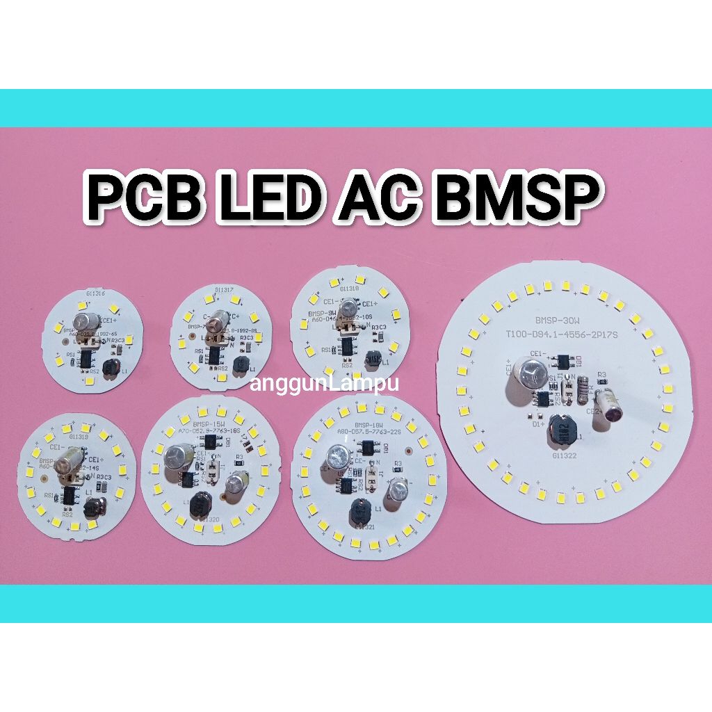Jual PCB LED AC BMSP 5 7 9 12 15 18 30 WATT | Shopee Indonesia