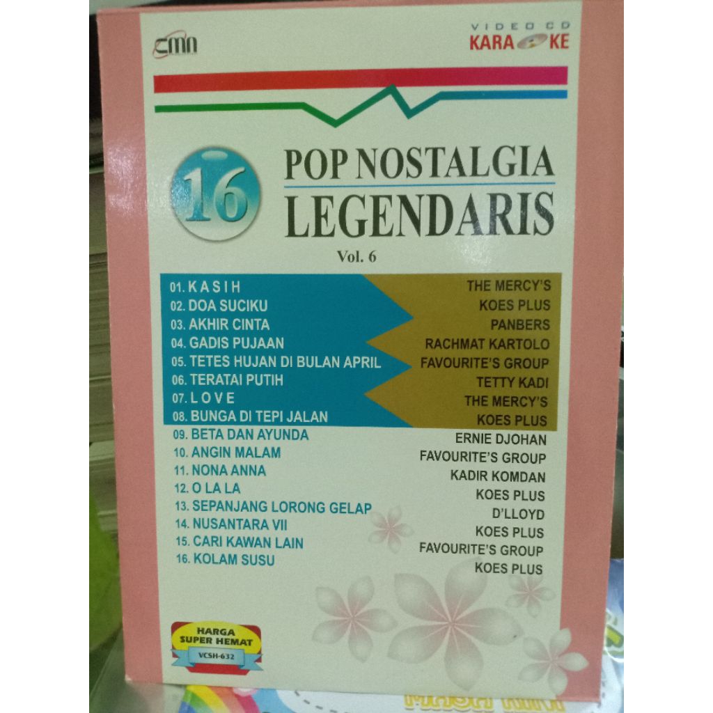 Jual VCD POP NOSTALGIA LEGENDARIS VOL 6 | Shopee Indonesia
