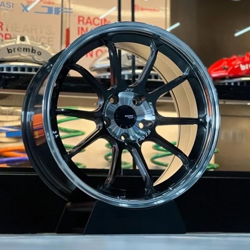 Jual velg racing r18 ADVAN RZ DF LEBAR 9,5 FLOW FORMING velg mobil ring ...
