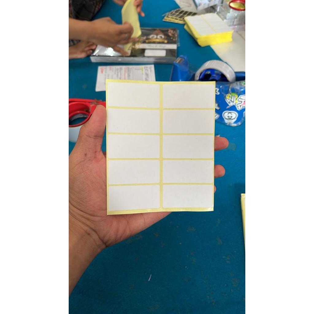 Jual LABEL NAMA TEN - LABEL NAMA UNDANGAN UKURAN 25 x 55 MM - STIKER ...