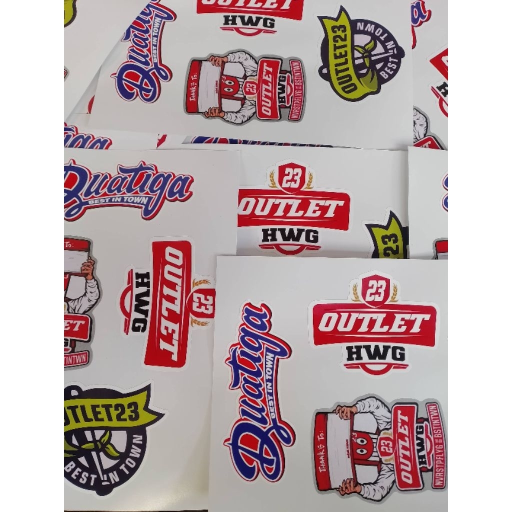 Jual STIKER OUTLET 23 X HWG TERBARU | Shopee Indonesia