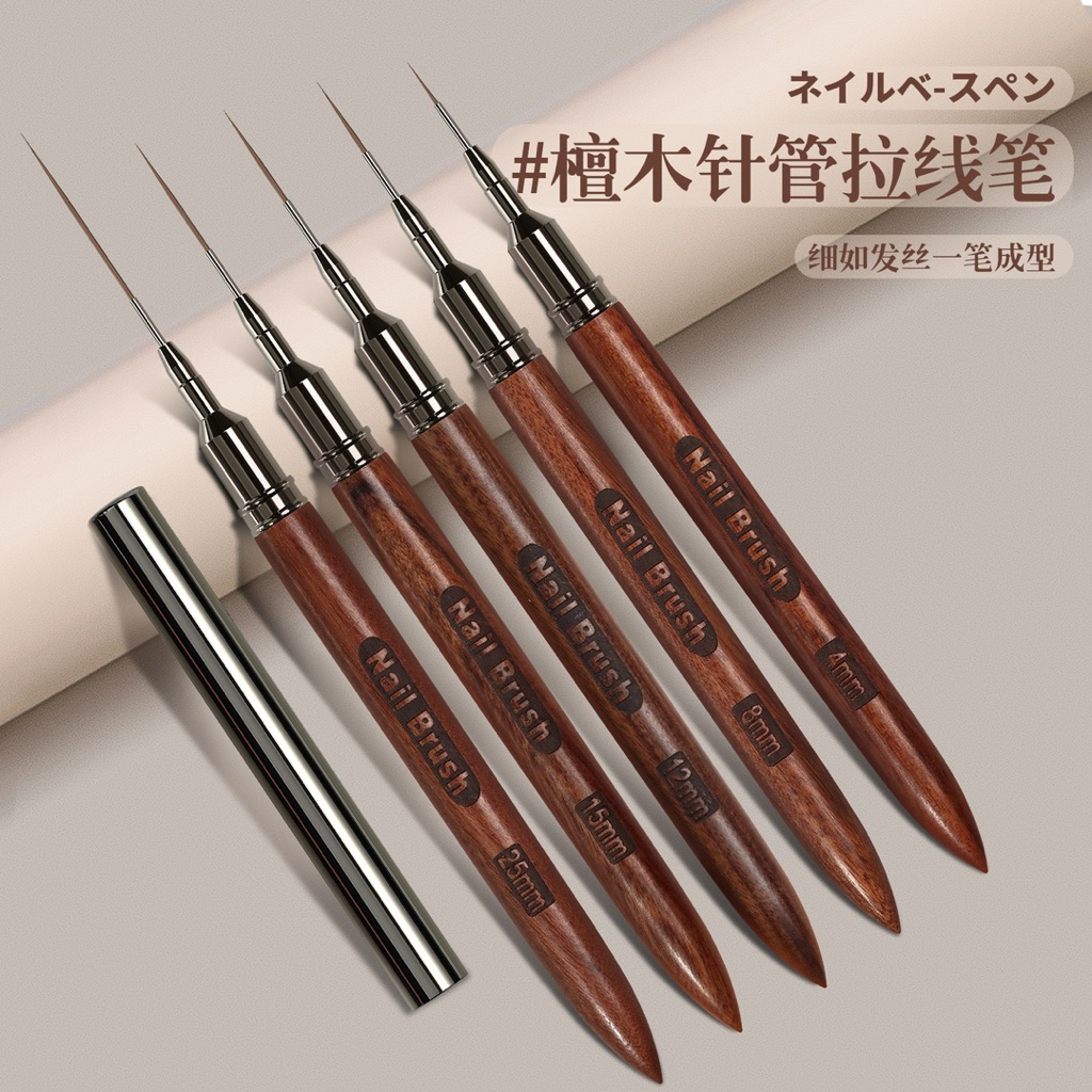 Jual Liner Brush Nail Art Wood Handle Premium Quality Kuas Tipis ...