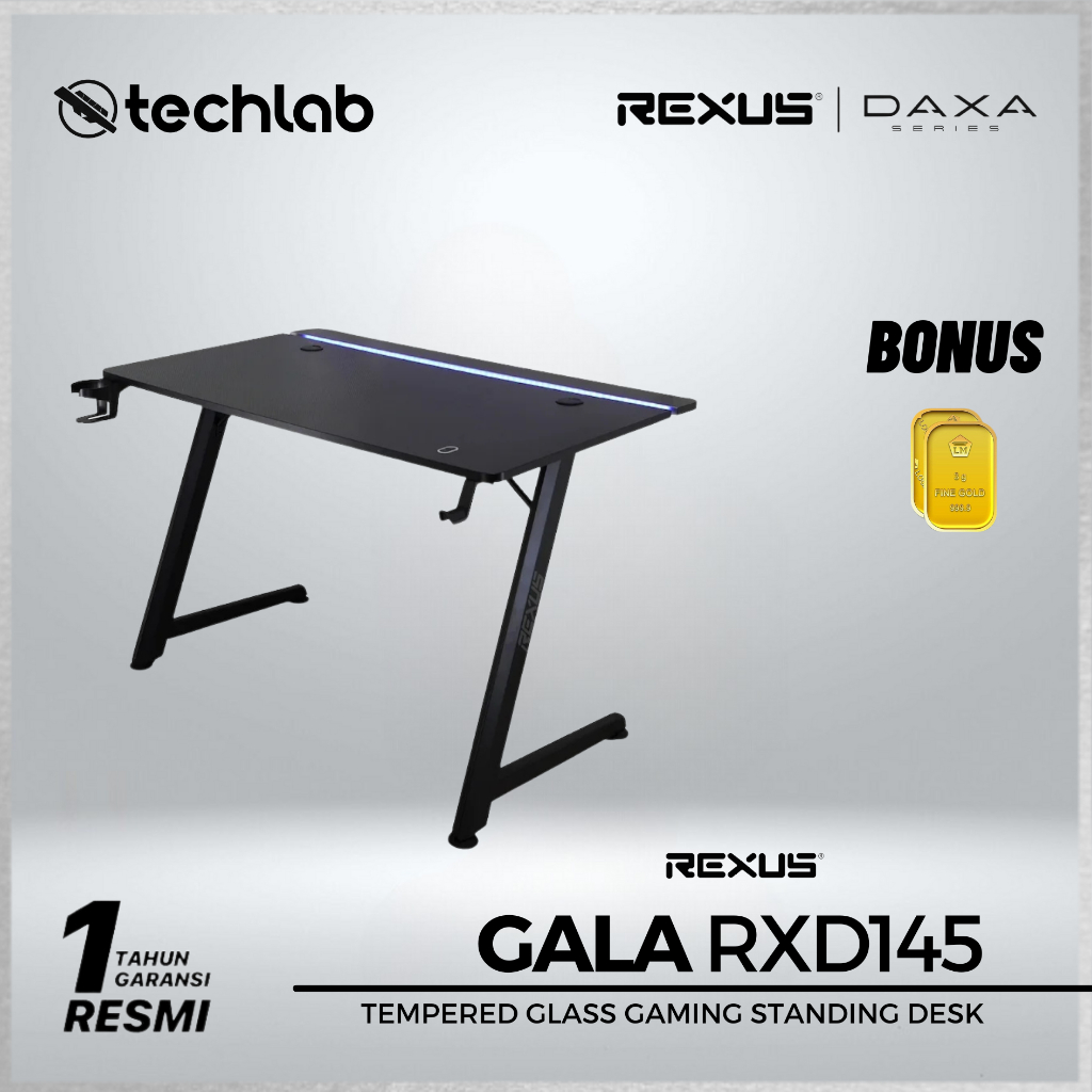 Jual Rexus RXD 145 Gala V2 Meja Gaming Desk Support ARGB | Shopee Indonesia