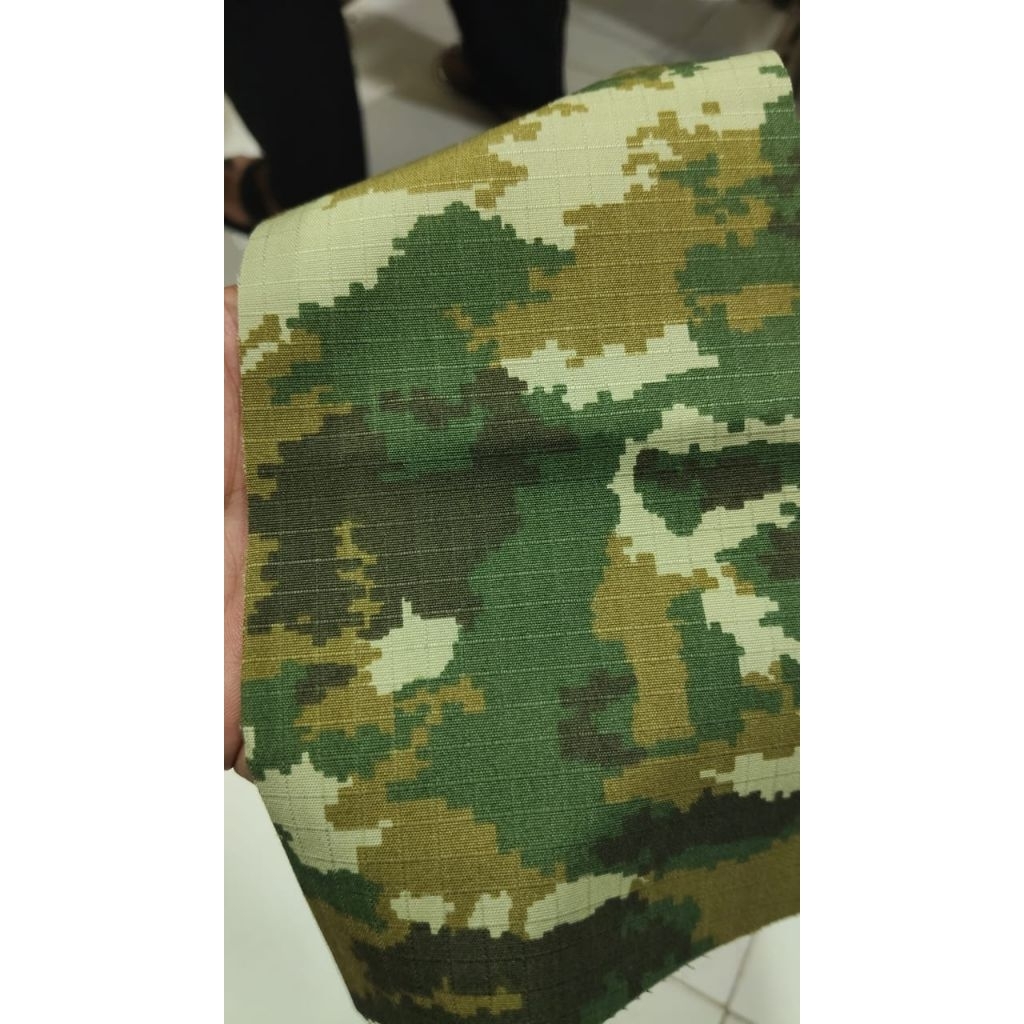 Jual Kain Ripstop TR Loreng Sage Green Meteran | Shopee Indonesia