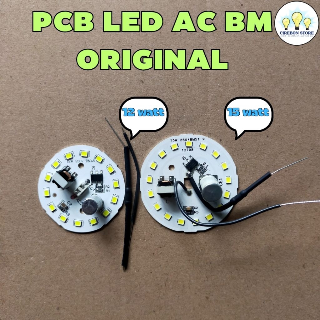 Jual PCB LED AC BM ORIGINAL 12 15 WATT / MESIN LAMPU LED | Shopee Indonesia