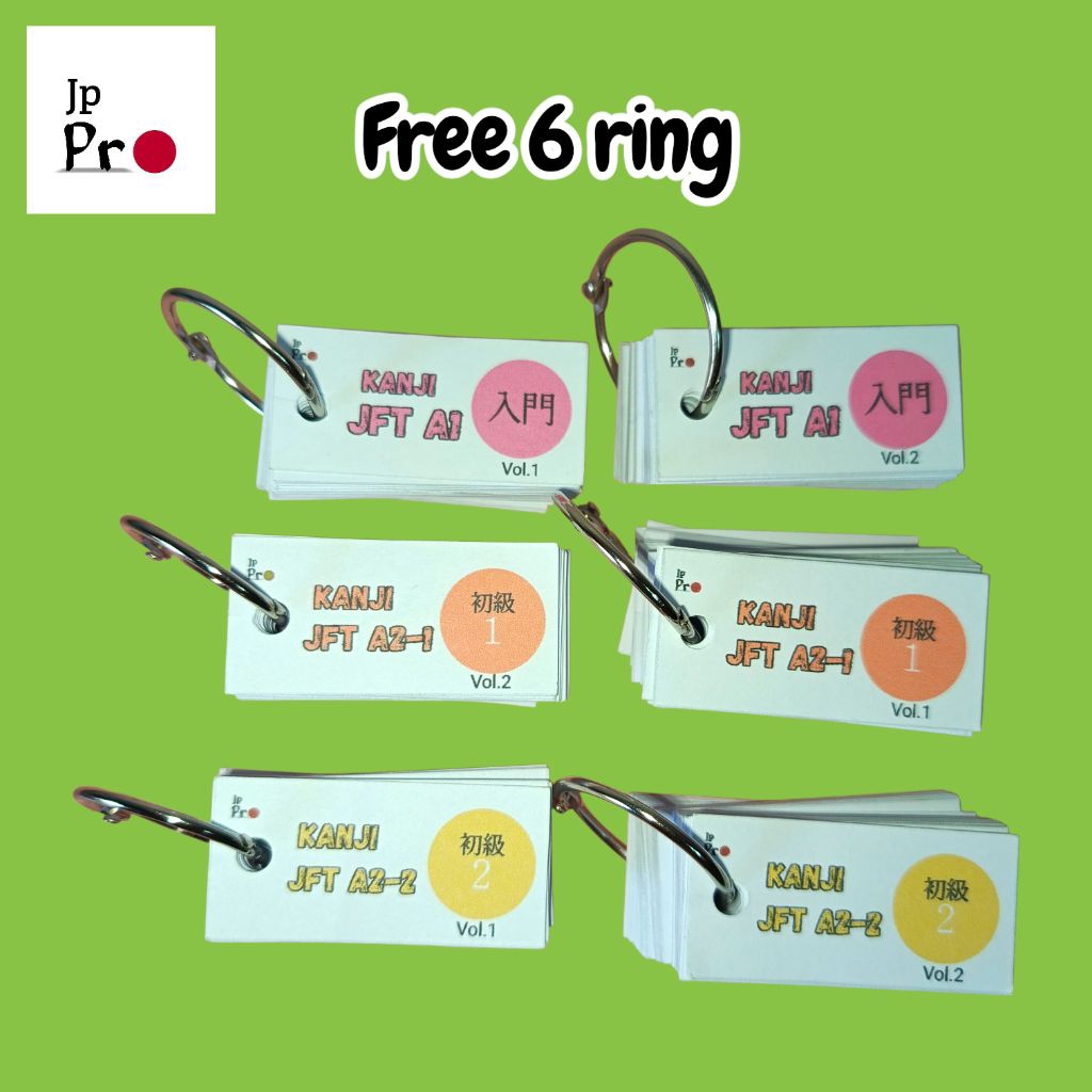 Jual (500) Flashcard Kanji JFT A2 dan JFT A1, Kanji Irodori, Bahasa ...