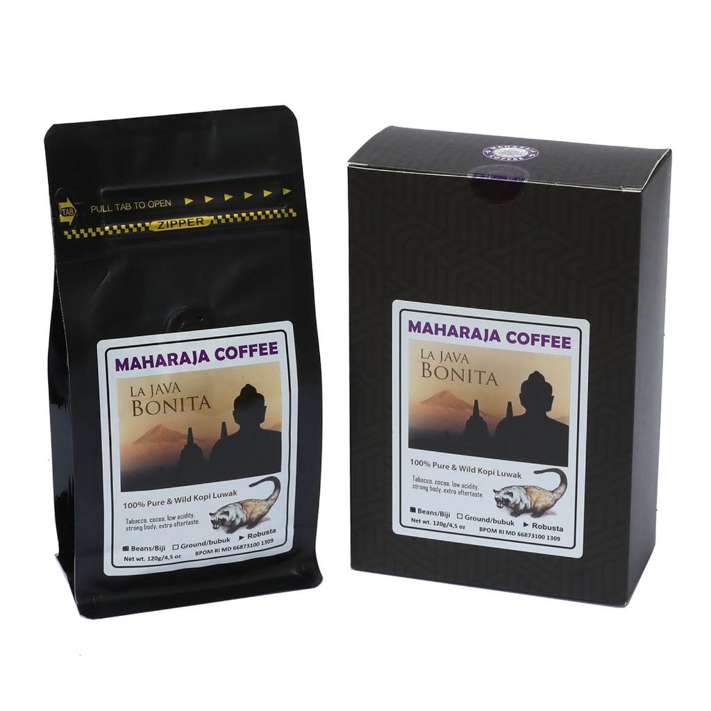 MAHARAJA COFFEE 2箱セット Jual Maharaja Coffee Wild Kopi Luwak La Java Bonita Robusta 120g