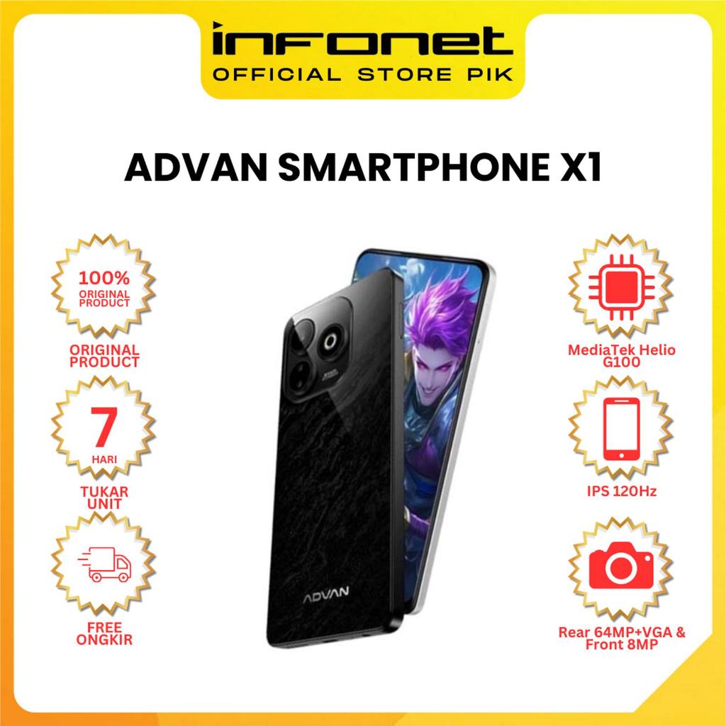 Jual ADVAN SMARTPHONE X1 HELIO G100 8/128 GB High Refresh Rate 120Hz ...