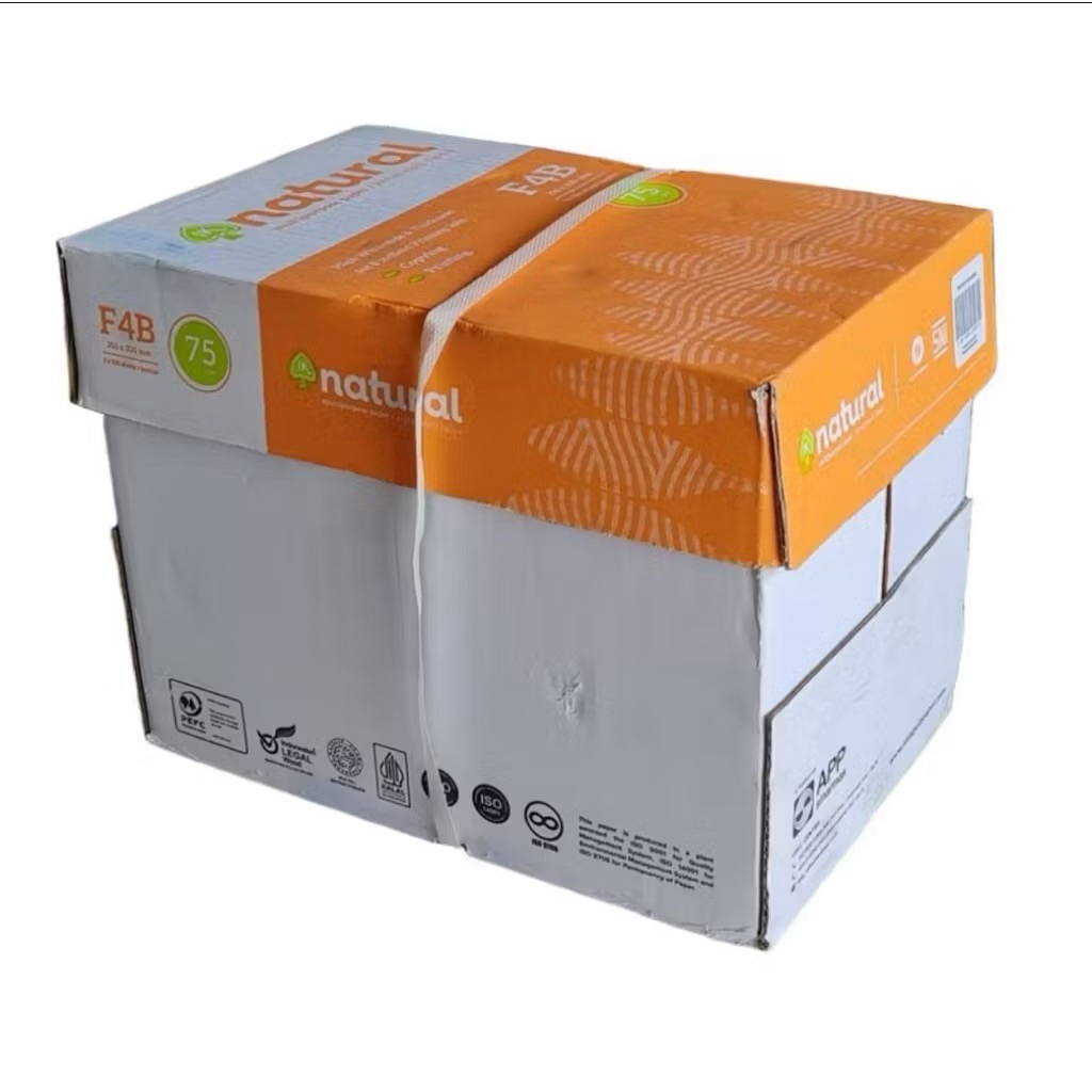 Jual Kertas Hvs Natural F4 75Gsm / 1 Karton Isi 5 Rim | Shopee Indonesia