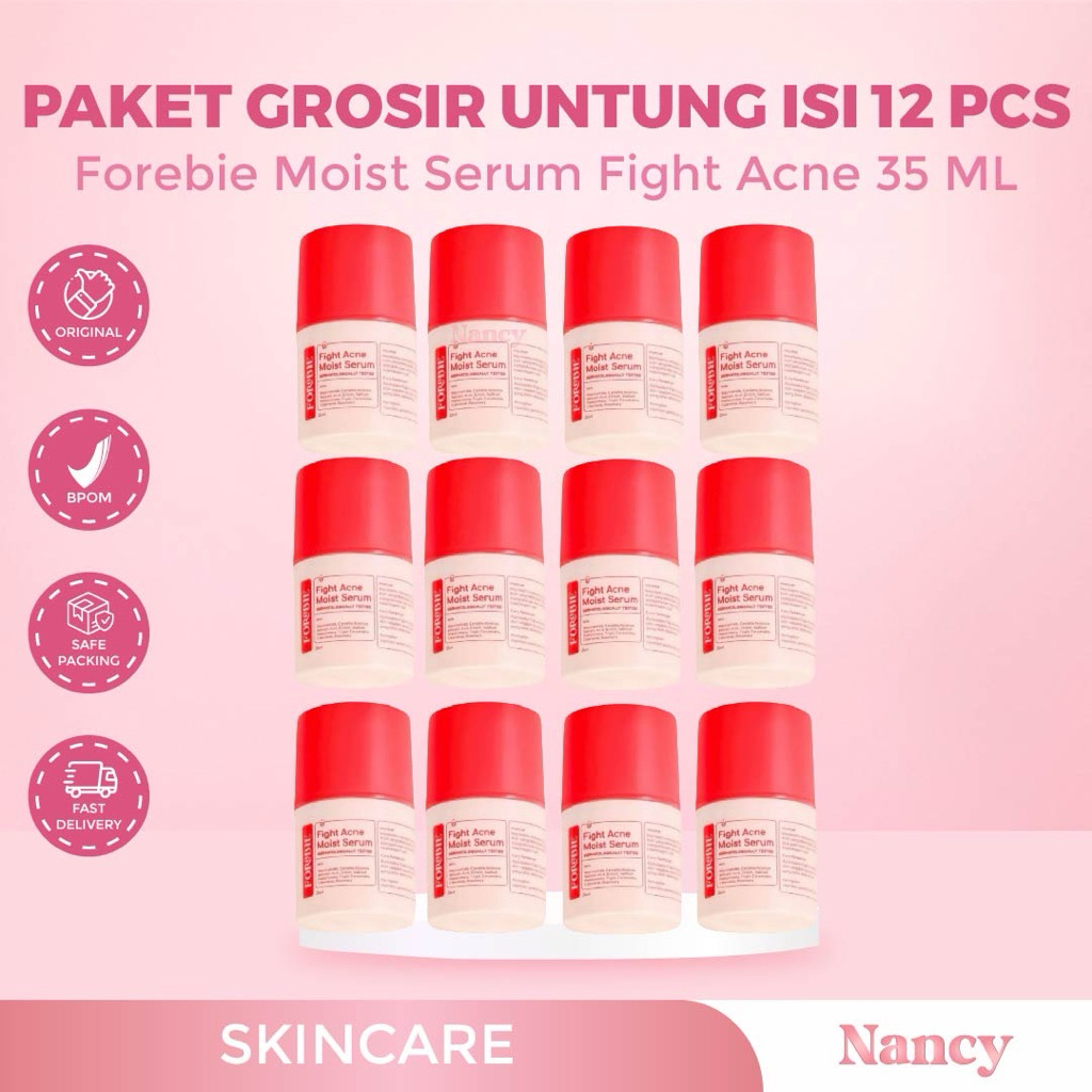 Jual FOREBIE FIGHT ACNE MOIST SERUM 35 ML X 12 PCS | Shopee Indonesia