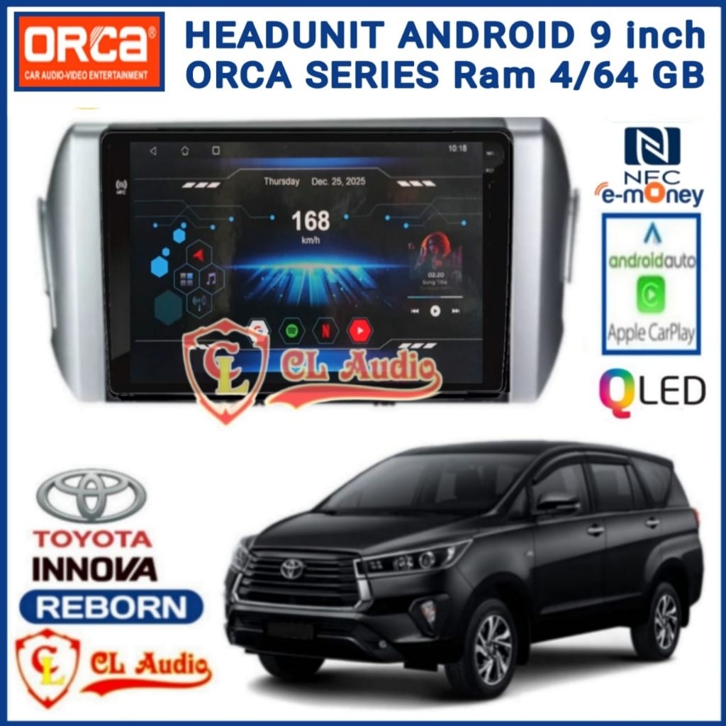 Jual Head Unit Android ORCA Eco Series 9 Inch Toyota Innova Reborn 2016 ...