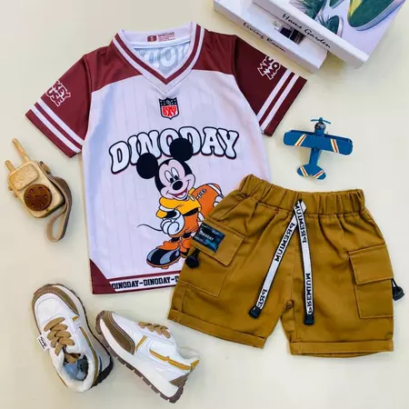 Gaya Anak 4 Setelan Dinoday