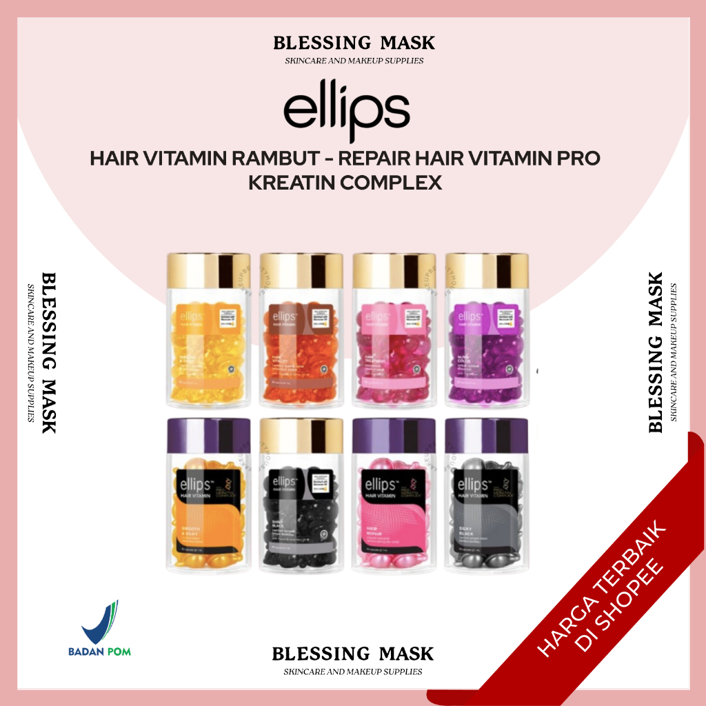 Jual ELLIPS Hair Vitamin Rambut - Hair Vitamin Pro Kreatin Complex ...