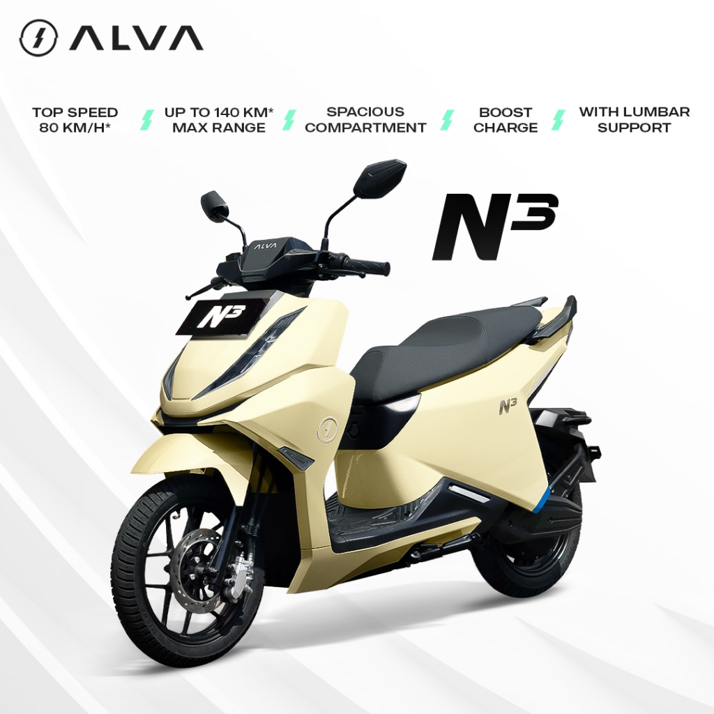 Jual ALVA - ALVA N3 [1 Baterai] Sepeda Motor Listrik Berlangganan Sewa ...