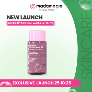 NEW LAUNCH Madame Gie Necessity Micellar Water 02 100ml – Acne Care Gentle Cleanser