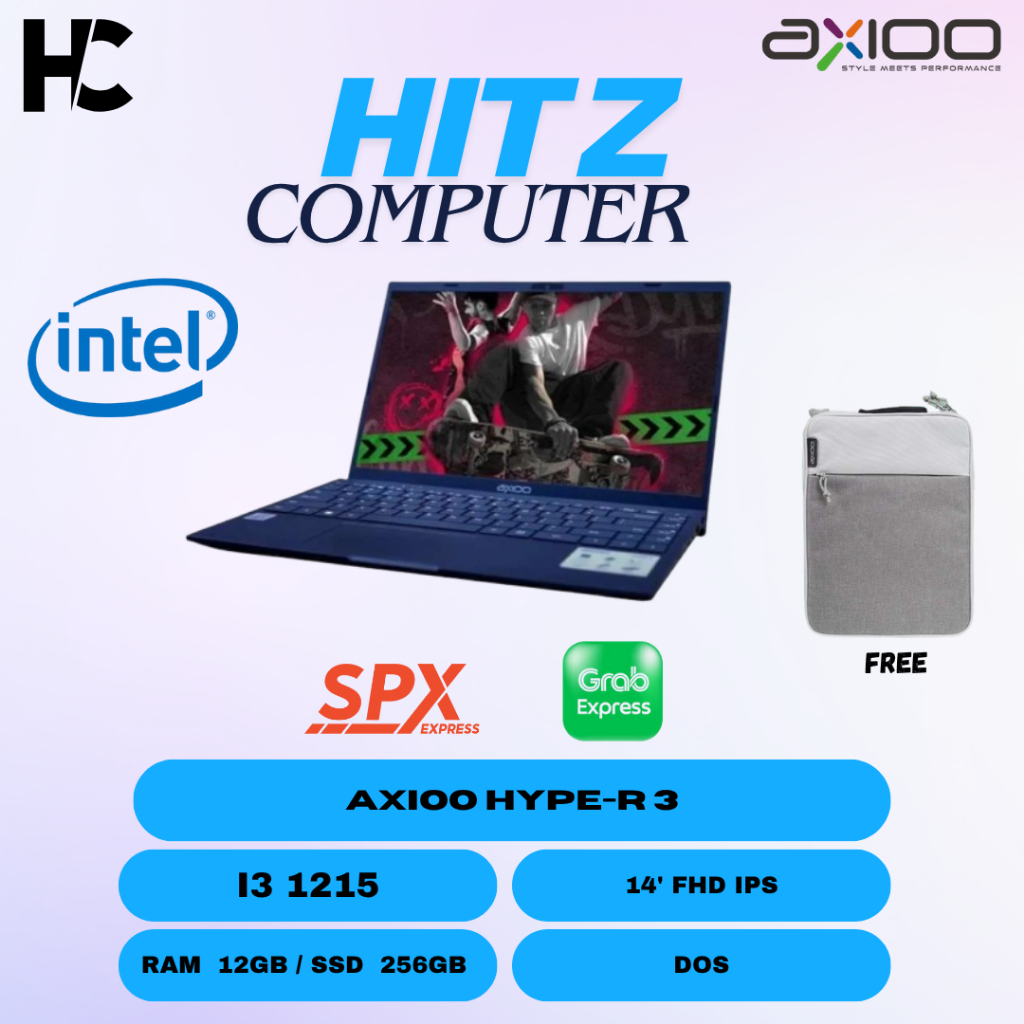 Jual AXIOO HYPE-R 3 I3 1215 12GB 256GB DOS 14.0FHD BLK (1KG) | Shopee ...