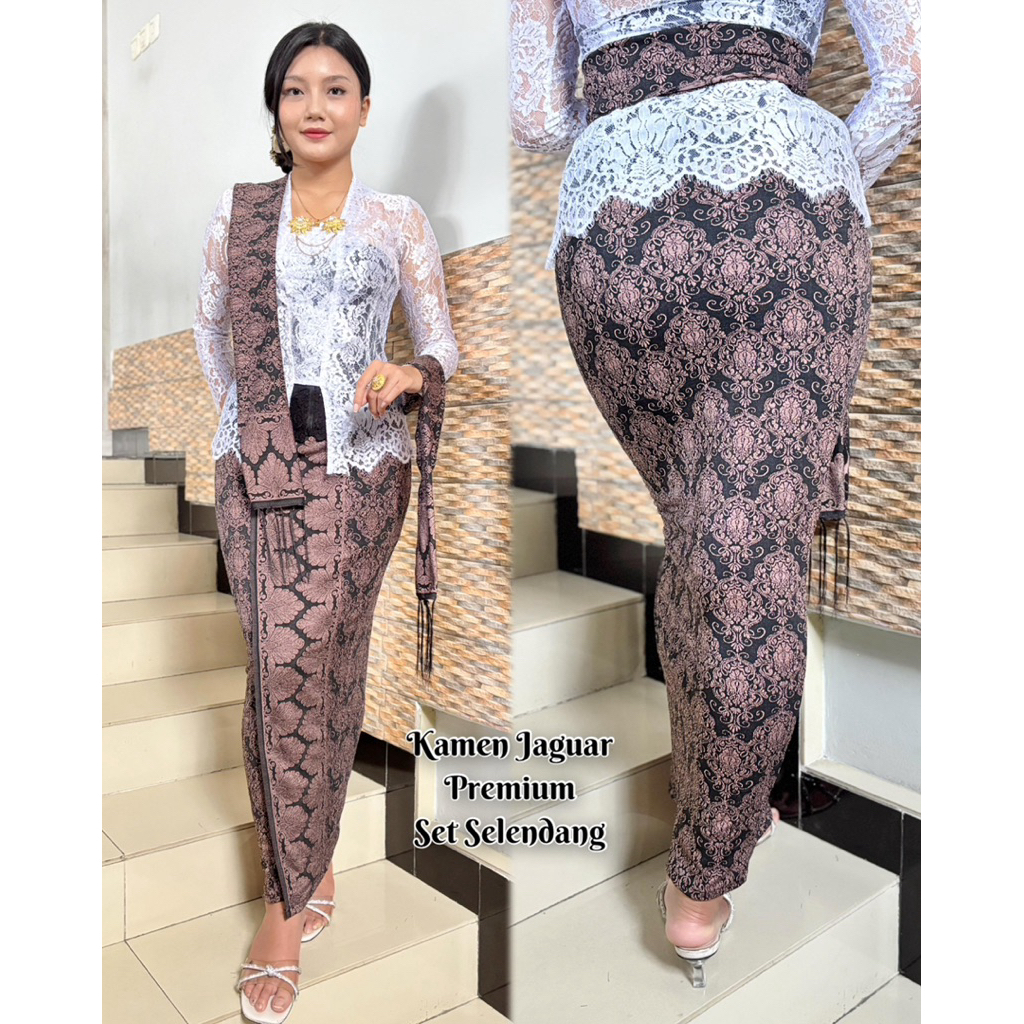 Jual Rok Set Selendang Songket Bali Jaguar Premium | Rok Songket Bali ...
