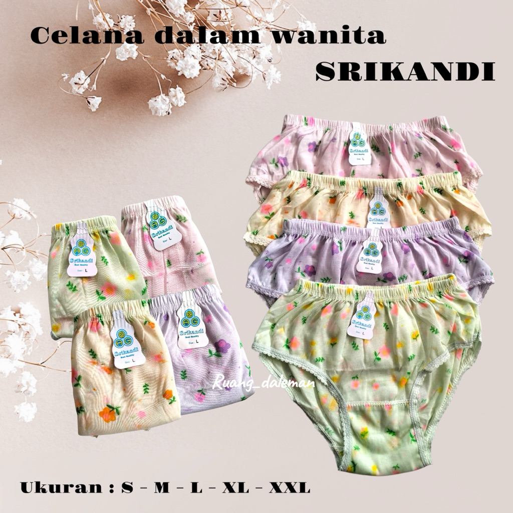 Jual Celana Dalam Wanita SRIKANDI CD Wanita Full Print sablon 