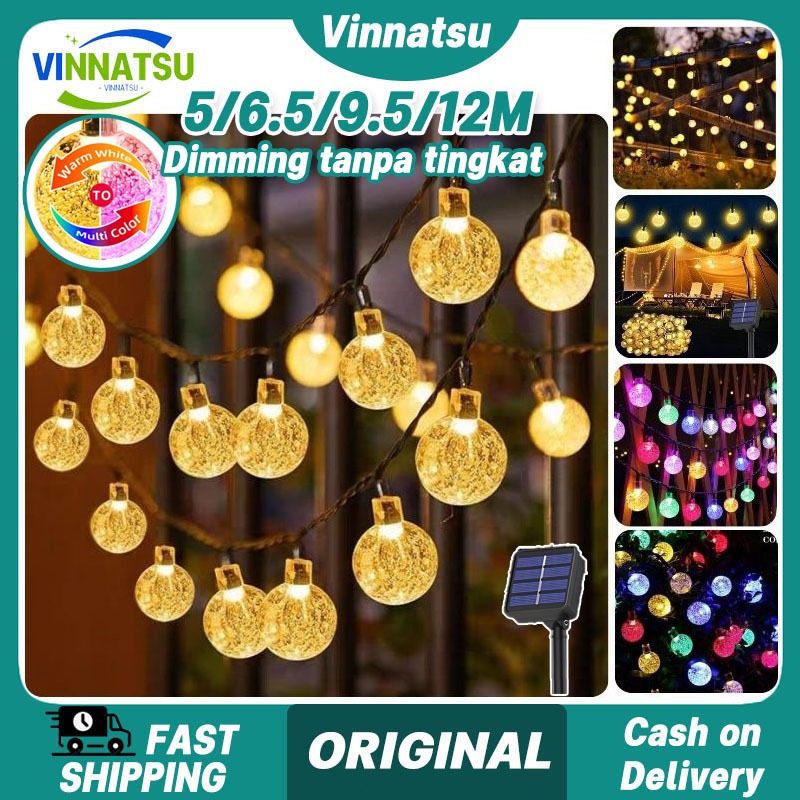 Jual Vinnatsu Lampu String Surya Led Anti Air Lampu Liburan Kristal ...