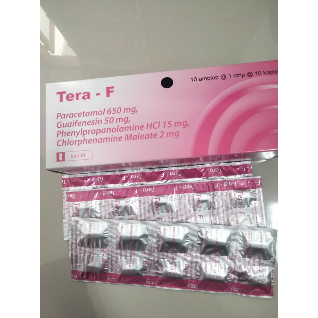 Jual TERA-F STRIP ISI 10 TABLET OBAT DEMAM FLU | Shopee Indonesia