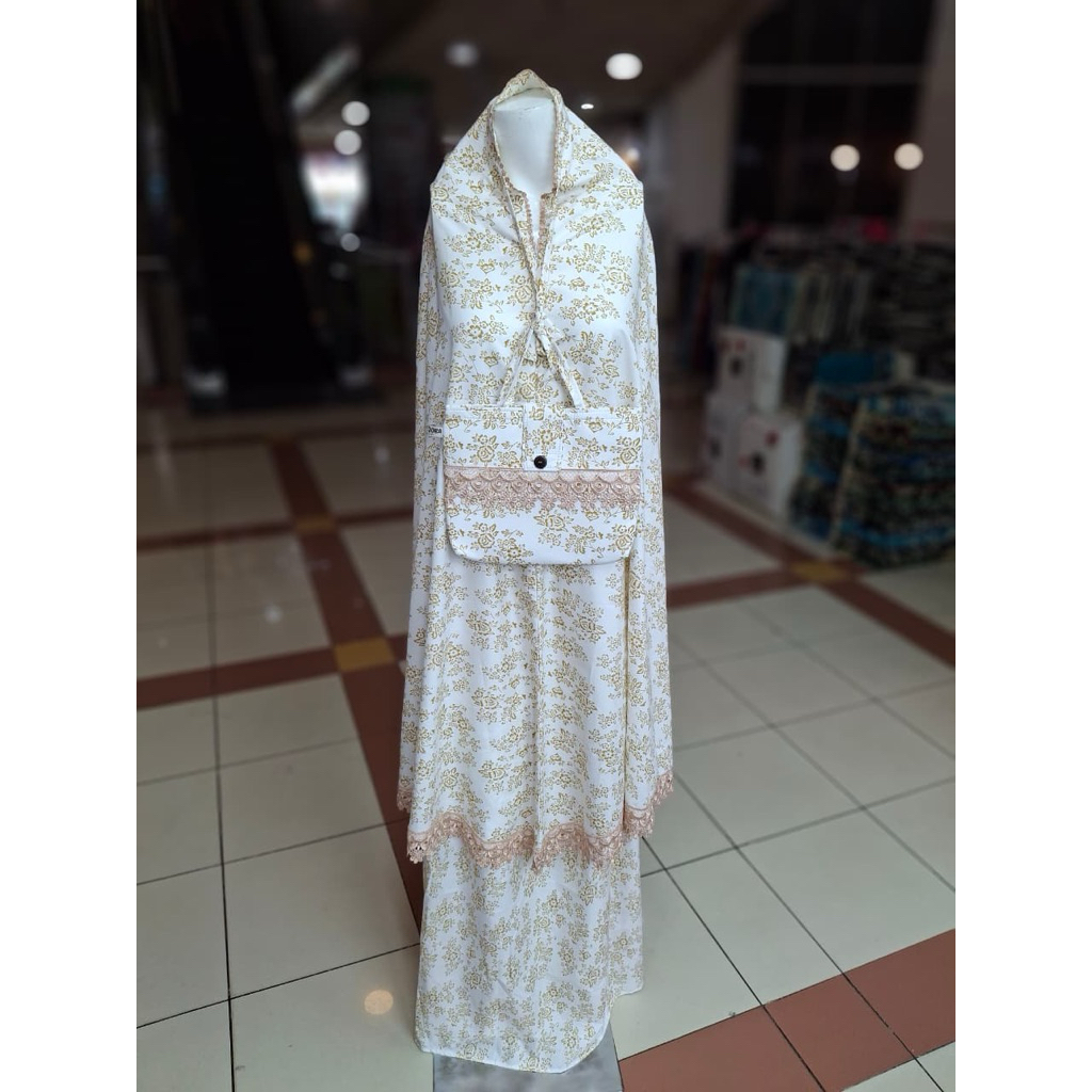 Mukena Terbaru Katun Foil 2in1 Alquba